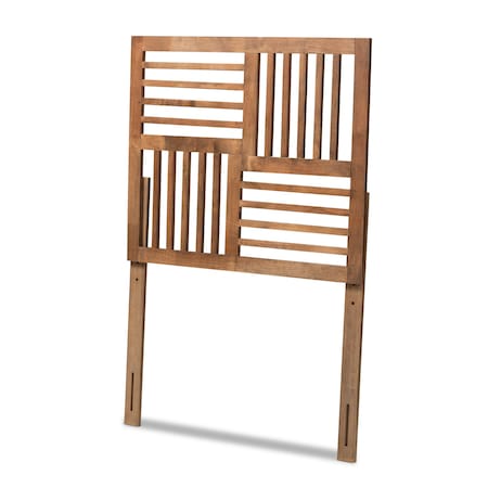 Baxton Studio Adler Modern and Contemporary Transitional Ash Walnut Finished Wood Twin Size Headboard 180-11142-Zoro